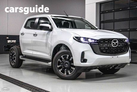 White 2025 Mazda BT-50 Dual Cab Chassis XTR (4X4)
