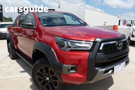 Red 2023 Toyota Hilux Double Cab Pick Up Rogue (4X4) 6 Speaker