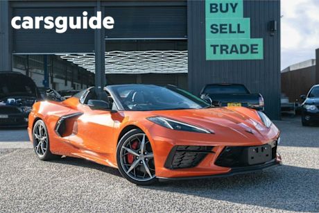Orange 2021 Chevrolet Corvette Convertible 3LT