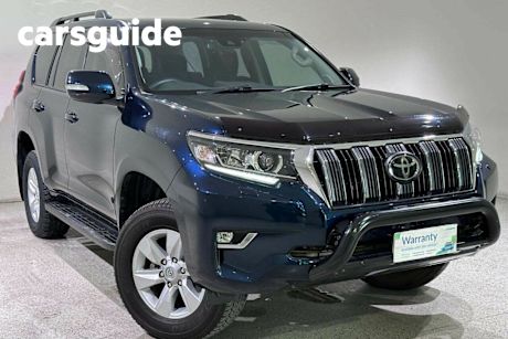 Blue 2022 Toyota Landcruiser Prado Wagon GXL Flat Tailgate