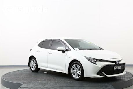 White 2022 Toyota Corolla Hatchback Ascent Sport Hybrid