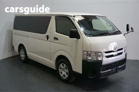 White 2019 Toyota Hiace Commercial
