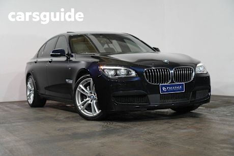 Black 2015 BMW 740I Sedan