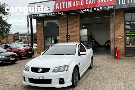 White 2012 Holden Commodore Utility SV6 Thunder