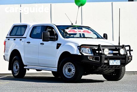 White 2014 Ford Ranger Dual Cab Chassis XL 3.2 (4X4)