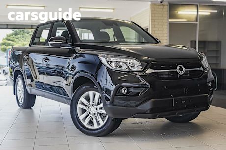 Black 2020 Ssangyong Musso Crew Cab Utility ELX