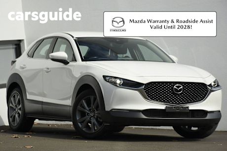 White 2023 Mazda CX-30 Wagon G20 Evolve (fwd)