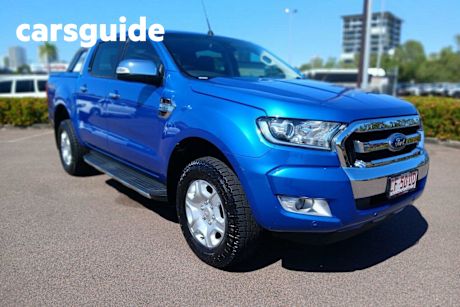 Blue 2017 Ford Ranger Dual Cab Utility XLT 3.2 (4X4)