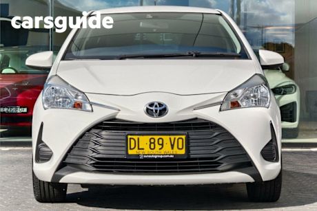 White 2018 Toyota Yaris Hatchback Ascent