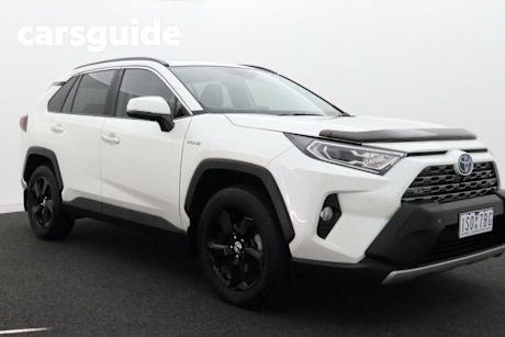 White 2020 Toyota RAV4 Wagon Cruiser (awd) Hybrid