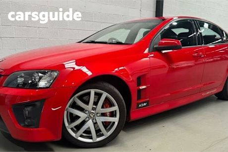 Red 2007 HSV Clubsport Sedan R8