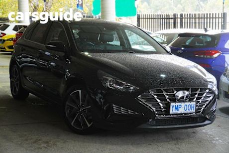 Black 2021 Hyundai I30 Hatchback Elite