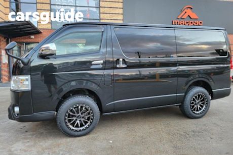 Black 2019 Toyota Hiace Commercial