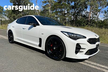White 2019 Kia Stinger Sedan GT (black Leather)
