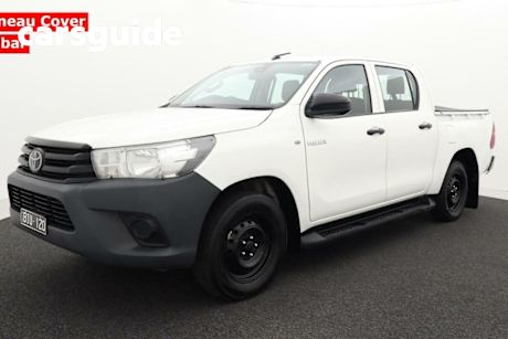 White 2020 Toyota Hilux Double Cab Pick Up Workmate