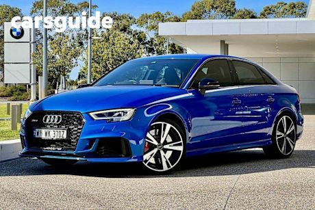Blue 2017 Audi RS3 Sedan Quattro