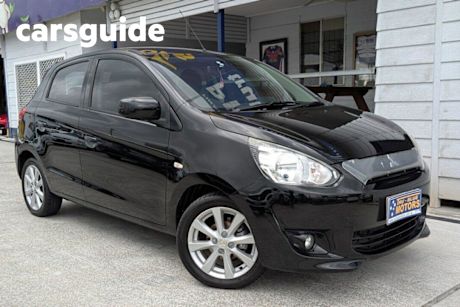 Black 2012 Mitsubishi Mirage Hatch LS