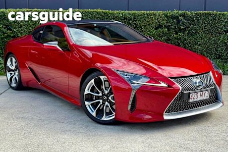 Red 2017 Lexus LC500 Coupe V8