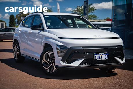 White 2024 Hyundai Kona Wagon Hybrid N Line