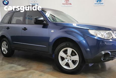 Blue 2012 Subaru Forester Wagon X