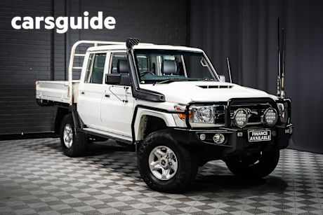 White 2020 Toyota Landcruiser Double Cab Chassis GXL (4X4)