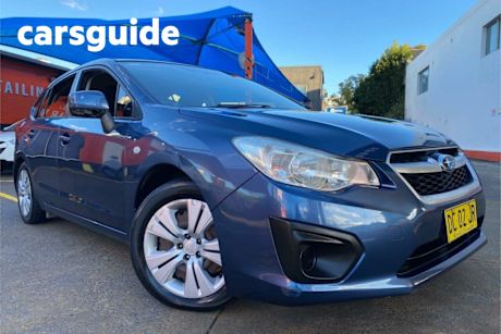 Blue 2013 Subaru Impreza Hatchback 2.0I (awd)