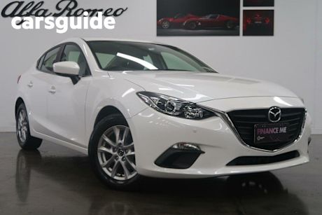 White 2014 Mazda 3 Sedan Maxx