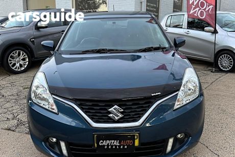 Blue 2016 Suzuki Baleno Hatchback GL