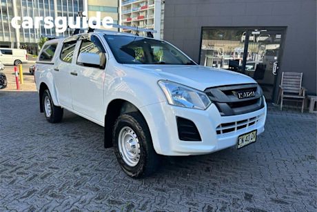 White 2017 Isuzu D-MAX Crew Cab Utility SX HI-Ride (4X4)