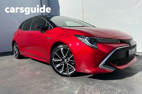 Red 2022 Toyota Corolla Hatchback ZR Hybrid