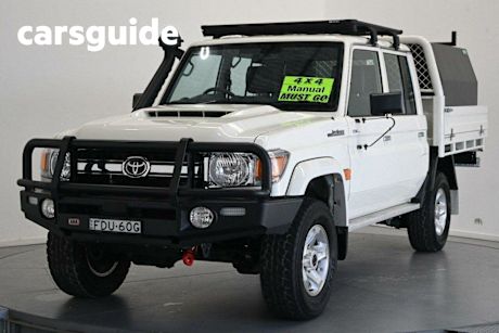 White 2023 Toyota Landcruiser 70 Series Double Cab Chassis LC79 GXL