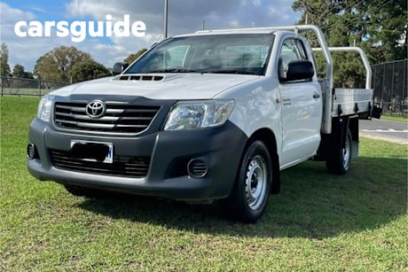 White 2014 Toyota Hilux Cab Chassis Workmate