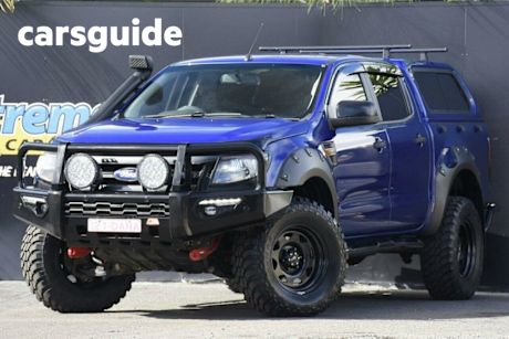 Blue 2013 Ford Ranger Dual Cab Utility XLS (4X4)