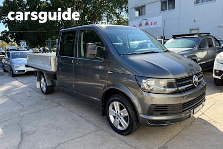 Grey 2016 Volkswagen Transporter Dual Cab Chassis TDI 400 LWB