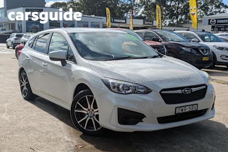 White 2018 Subaru Impreza Hatchback 2.0I (awd)