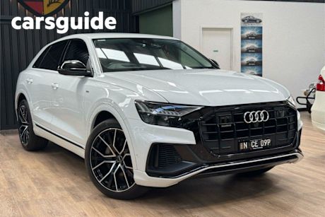White 2021 Audi Q8 Wagon 50 TDI Quattro S Line Mhev