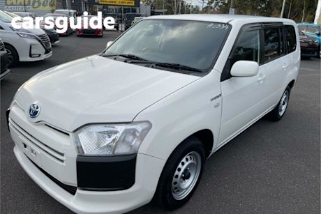 White 2020 Toyota Probox Wagon Hybrid