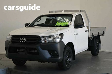 White 2023 Toyota Hilux Ute Tray Workmate