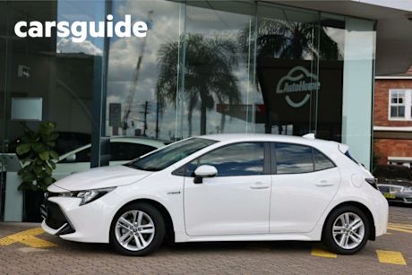 White 2022 Toyota Corolla Hatchback Ascent Sport Hybrid