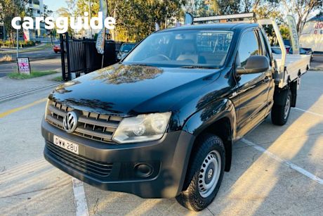 White 2013 Volkswagen Amarok Ute Tray Chassis Single Cab 2dr Man 6sp