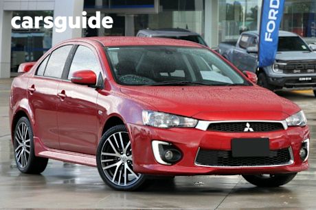 Red 2017 Mitsubishi Lancer Sedan GSR