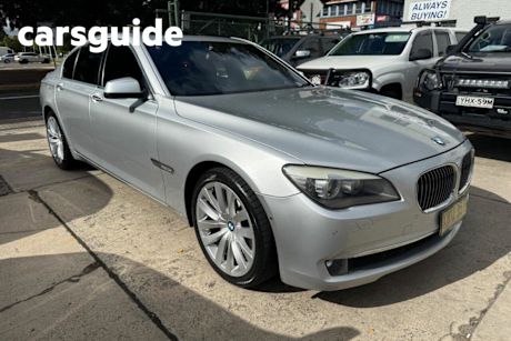 Silver 2010 BMW 740I Sedan