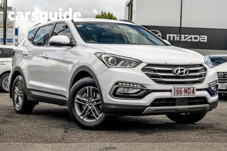 White 2017 Hyundai Santa FE Wagon Active Crdi (4X4)