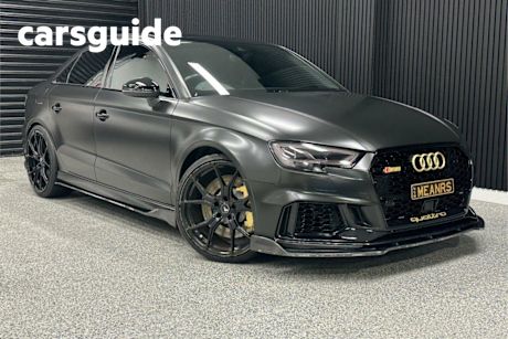 Black 2017 Audi RS3 Sedan Quattro