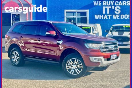 Red 2016 Ford Everest Wagon Trend