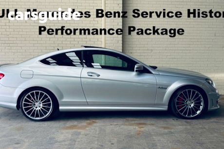 Silver 2012 Mercedes-Benz C63 Coupe AMG