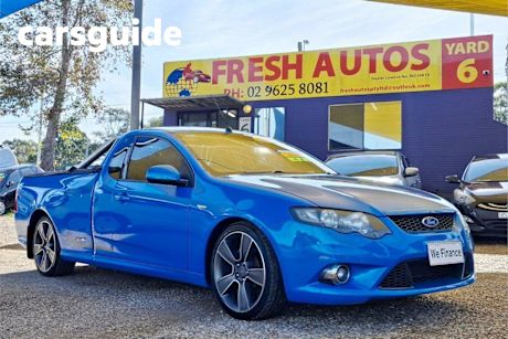 Blue 2010 Ford Falcon Utility XR6