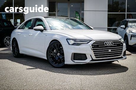 White 2023 Audi A6 Sedan 40 Tfsi S Line Mhev