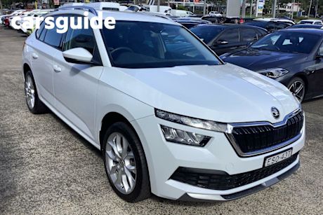White 2022 Skoda Kamiq Wagon Ambition