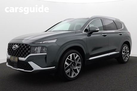 Green 2021 Hyundai Santa FE Wagon Highlander Crdi (awd)